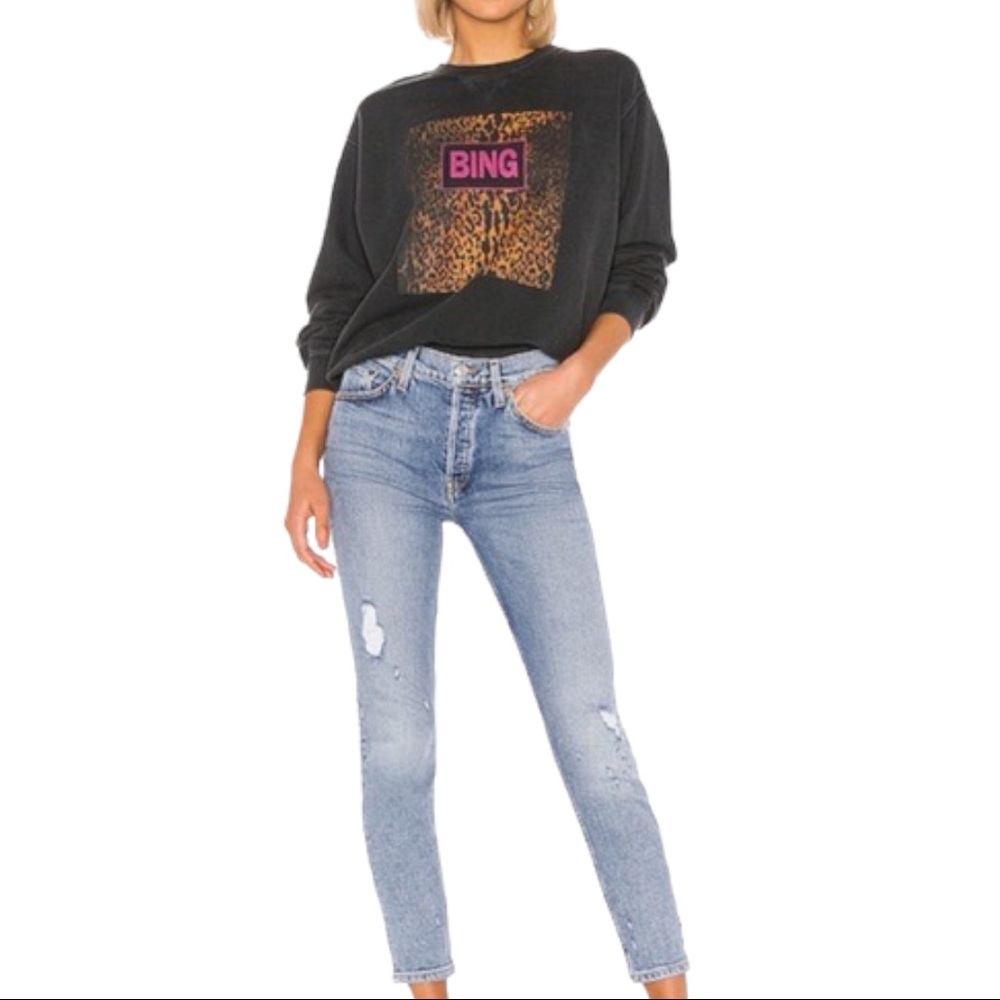Re/Done Light Blue High Rise Women Jeans